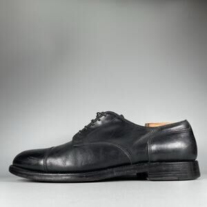 Alden 971 Men’s Size 10.5 D Black Calfskin Leather Cap Toe Derby Dress Shoes GUC